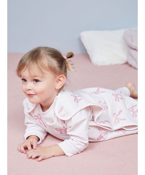 gelato pique（ジェラートピケ）の「【販路限定】【BABY】キルティングスリーパー（その他ベビー用品・キッズ・ピンク/ブルー・FREE）」の7枚目の写真