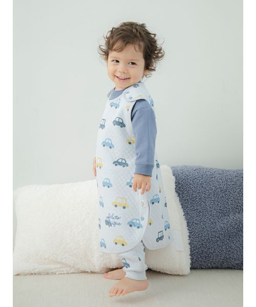 gelato pique（ジェラートピケ）の「【販路限定】【BABY】キルティングスリーパー（その他ベビー用品・キッズ・ピンク/ブルー・FREE）」の8枚目の写真