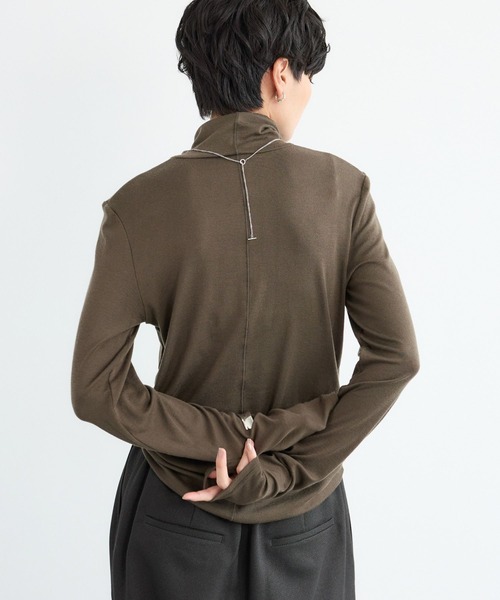 BARNYARDSTORM（バンヤードストーム）の「BARNYARDSTORM / ライトカットタートルプルオーバー / ハンドウォッシャブル 【YouTube「i.style closet」紹介アイテム】（Tシャツ/カットソー・レディース・ホワイト/カーキ/ブラック/ライトグレー・FREE）」の19枚目の写真