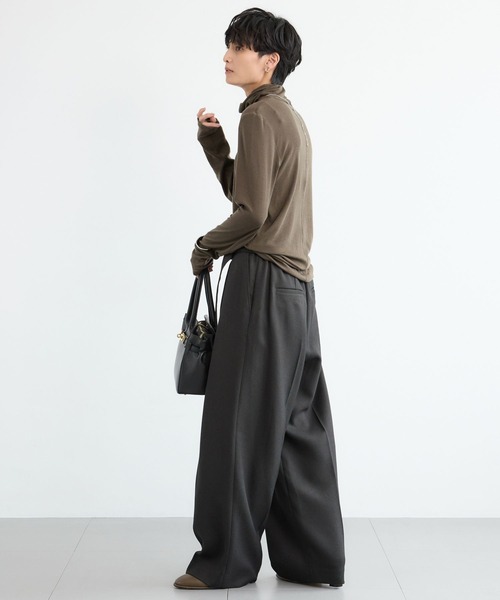 BARNYARDSTORM（バンヤードストーム）の「BARNYARDSTORM / ライトカットタートルプルオーバー / ハンドウォッシャブル 【YouTube「i.style closet」紹介アイテム】（Tシャツ/カットソー・レディース・ホワイト/カーキ/ブラック/ライトグレー・FREE）」の17枚目の写真