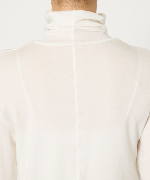 BARNYARDSTORM（バンヤードストーム）の「BARNYARDSTORM / ライトカットタートルプルオーバー / ハンドウォッシャブル 【YouTube「i.style closet」紹介アイテム】（Tシャツ/カットソー・レディース・ホワイト/カーキ/ブラック/ライトグレー・FREE）」の11枚目の写真