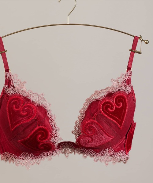 LINGERIEAM(ランジェリアム)の「コケット トリックリフト(D~Eカップ)(ブラジャー・レディース・ピンク/レッド・D65/E70)」の1枚目の写真