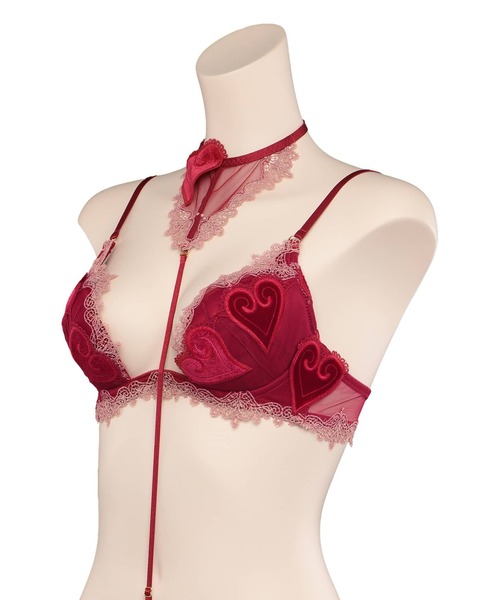 LINGERIEAM(ランジェリアム)の「コケット トリックリフト(D~Eカップ)(ブラジャー・レディース・ピンク/レッド・D65/E70)」の11枚目の写真