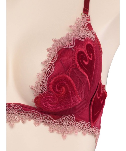 LINGERIEAM(ランジェリアム)の「コケット トリックリフト(D~Eカップ)(ブラジャー・レディース・ピンク/レッド・D65/E70)」の13枚目の写真