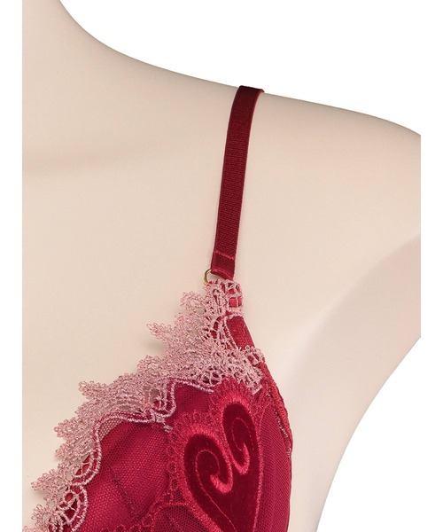 LINGERIEAM(ランジェリアム)の「コケット トリックリフト(D~Eカップ)(ブラジャー・レディース・ピンク/レッド・D65/E70)」の15枚目の写真