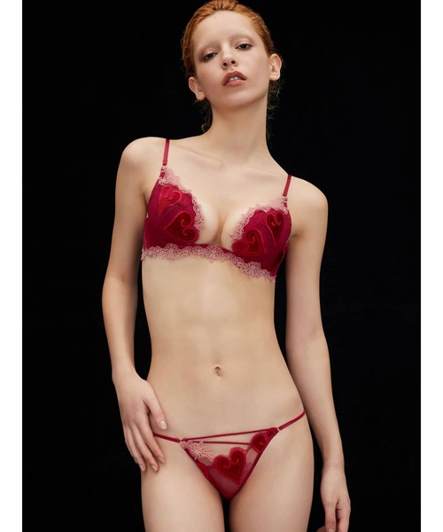 LINGERIEAM(ランジェリアム)の「コケット トリックリフト(D~Eカップ)(ブラジャー・レディース・ピンク/レッド・D65/E70)」の20枚目の写真