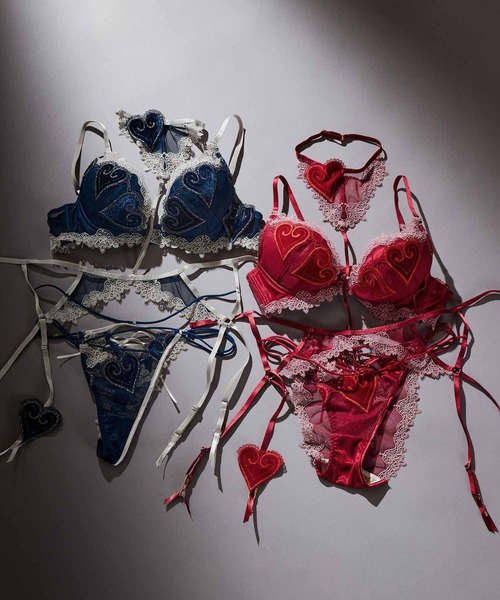 LINGERIEAM(ランジェリアム)の「コケット トリックリフト(D~Eカップ)(ブラジャー・レディース・ピンク/レッド・D65/E70)」の6枚目の写真