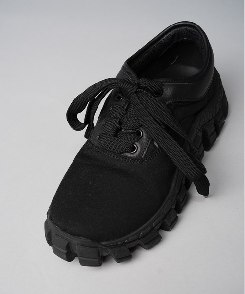 MAISON SPECIAL（メゾンスペシャル）の「《UNISEX》【SPECIAL SHOES FACTORY COLLABORATION】Rattling Sole Authentic Canvas Sneakers/ラトリングソールオーセンティックキャンバススニーカー【MAISON SPECIAL/メゾンスペシャル】（スニーカー・メンズ・マルチ/ブラック・28.5/25.5/26.5/27.5）」の6枚目の写真