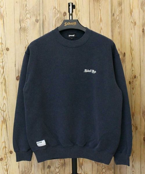 Schott（ショット）の「QUALITY OVER QUANTITY CREW SWEAT（スウェット・メンズ・ネイビー/ブラック・M/L/XL/XXL）」の7枚目の写真