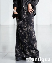 ジャガード」に該当するスカート（ブラック/黒色系・花柄・ボタニカル