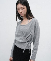 【GENERAL IDEA】レイヤードラップカーディガンセット / LAYERED WRAP CARDIGAN SET