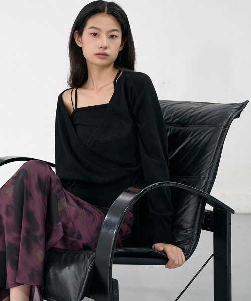 GENERAL IDEA(ジェネラルアイデア)の「【GENERAL IDEA】レイヤードラップカーディガンセット / LAYERED WRAP CARDIGAN SET(カーディガン/ボレロ・レディース・グレー/ブラック/ピンク・L/M/S)」の18枚目の写真