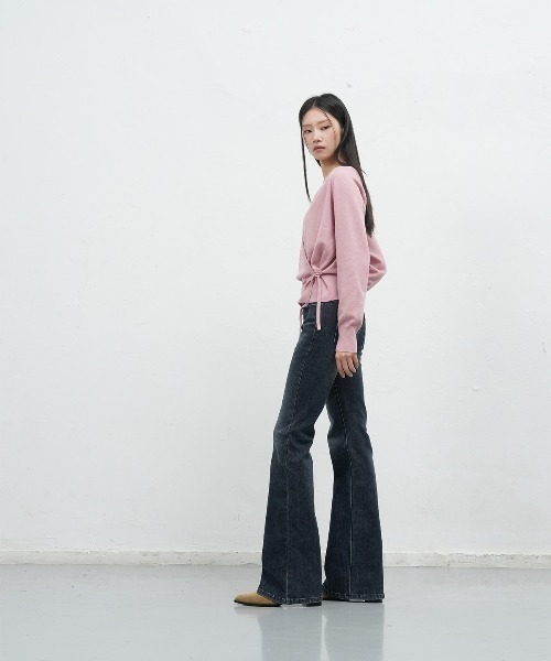 GENERAL IDEA(ジェネラルアイデア)の「【GENERAL IDEA】レイヤードラップカーディガンセット / LAYERED WRAP CARDIGAN SET(カーディガン/ボレロ・レディース・グレー/ブラック/ピンク・L/M/S)」の12枚目の写真