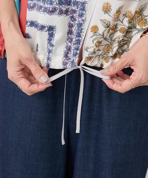 ビアズリー スカーフ柄ニットbeardsley スカーフパッチワークプリントニット（ニット/セーター）｜BEARDSLEY