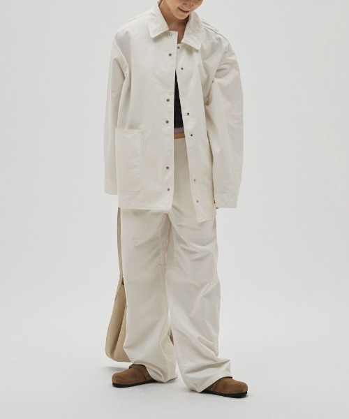 TODAYFUL（トゥデイフル）の「TODAYFUL　Boyfriend Cotton Jacket ボーフレンドコットンジャケット/12610102（その他アウター・レディース・ホワイト/ブラック・36）」の2枚目の写真