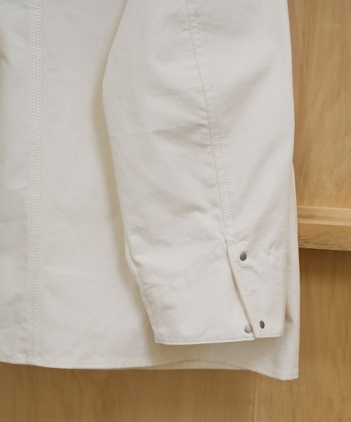 TODAYFUL（トゥデイフル）の「TODAYFUL　Boyfriend Cotton Jacket ボーフレンドコットンジャケット/12610102（その他アウター・レディース・ホワイト/ブラック・36）」の4枚目の写真