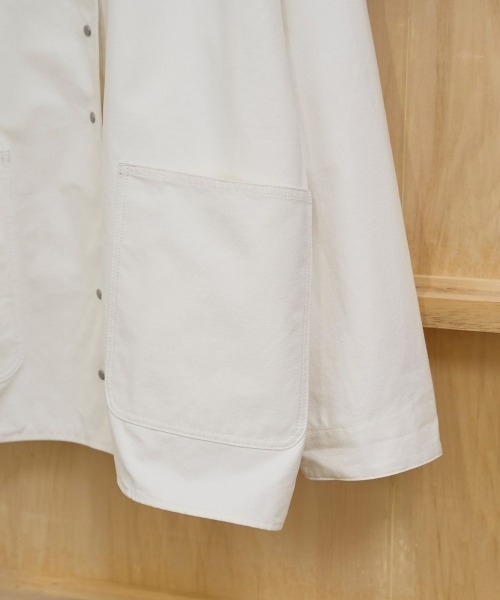 TODAYFUL（トゥデイフル）の「TODAYFUL　Boyfriend Cotton Jacket ボーフレンドコットンジャケット/12610102（その他アウター・レディース・ホワイト/ブラック・36）」の5枚目の写真