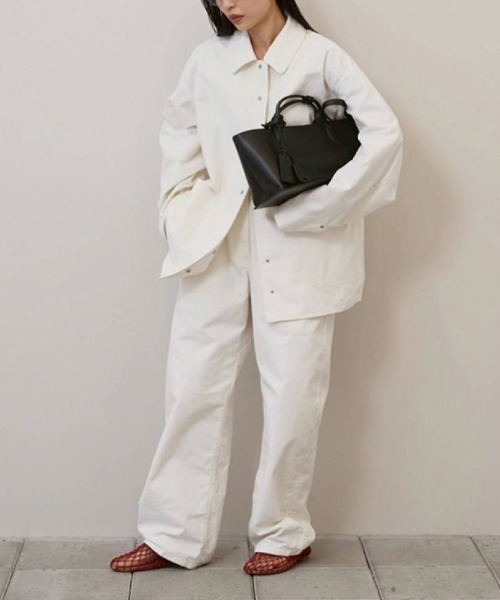 TODAYFUL（トゥデイフル）の「TODAYFUL　Boyfriend Cotton Jacket ボーフレンドコットンジャケット/12610102（その他アウター・レディース・ホワイト/ブラック・36）」の8枚目の写真