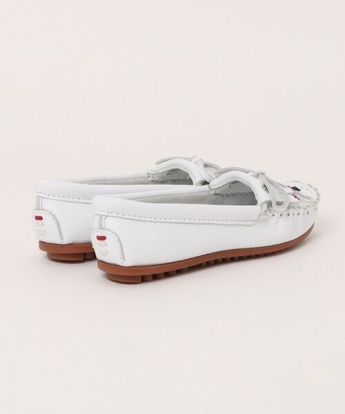 Minnetonka(ミネトンカ)の「MINNETONKA ミネトンカ / ビーズ刺繍 レザーモカシン THUNDERBIRD ANIMIKI サンダーバード アニミキ(モカシン/デッキシューズ・レディース・ホワイト・8/5/6/7/5.5/7.5)」の2枚目の写真