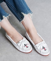 MINNETONKA ミネトンカ / ビーズ刺繍 レザーモカシン THUNDERBIRD ANIMIKI サンダーバード アニミキ