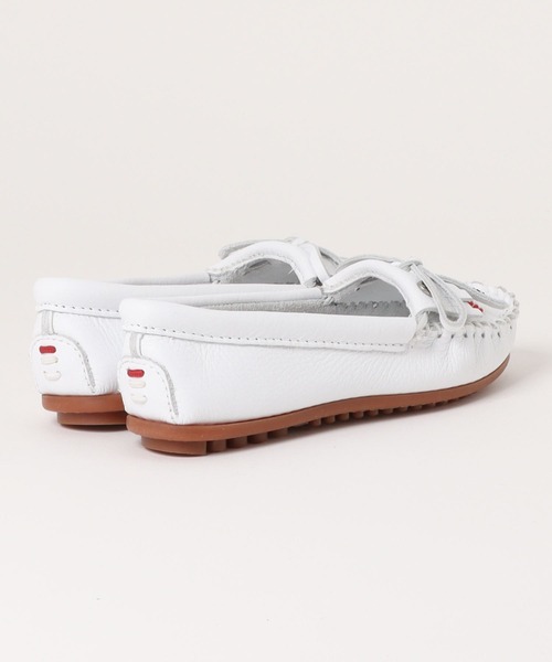 Minnetonka(ミネトンカ)の「MINNETONKA ミネトンカ / ビーズ刺繍 レザーモカシン THUNDERBIRD ANIMIKI サンダーバード アニミキ(モカシン/デッキシューズ・レディース・ホワイト・8/5/6/7/5.5/7.5)」の3枚目の写真