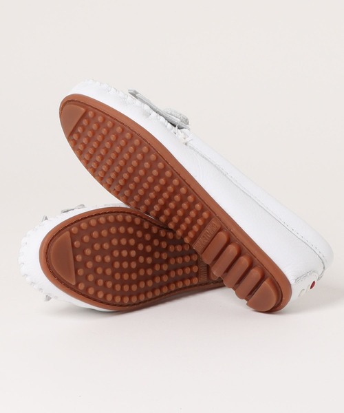 Minnetonka(ミネトンカ)の「MINNETONKA ミネトンカ / ビーズ刺繍 レザーモカシン THUNDERBIRD ANIMIKI サンダーバード アニミキ(モカシン/デッキシューズ・レディース・ホワイト・8/5/6/7/5.5/7.5)」の4枚目の写真
