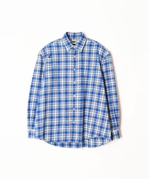 HOLIDAY | CHECK PADDED SHOULDER DAMAGE BIG SHIRT チェックパディッドショルダーダメージビッグシャツ(シャツ/ブラウス)