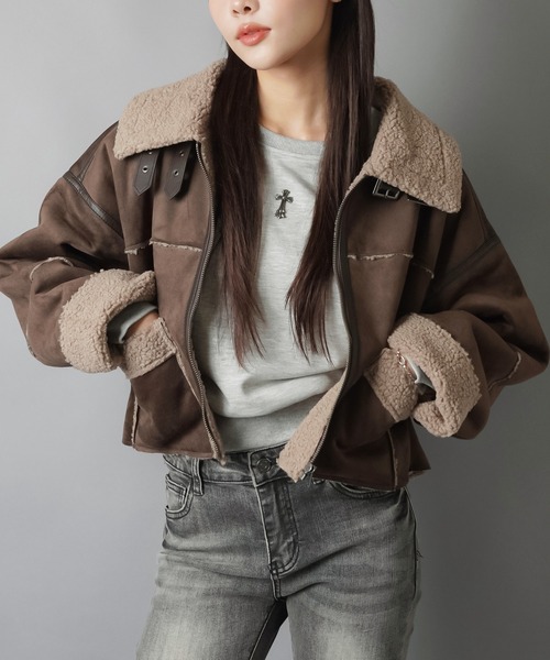 定価21万ALL SAINTS 希少（M）S！ムートンジャケット美品 定価21万ALL SAINTS 希少（M）S！ムートンジャケット美品