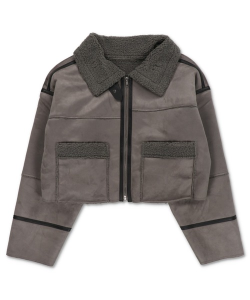 新色登場☆ショート丈ボアムートンジャケット/5色展開（ムートンコート