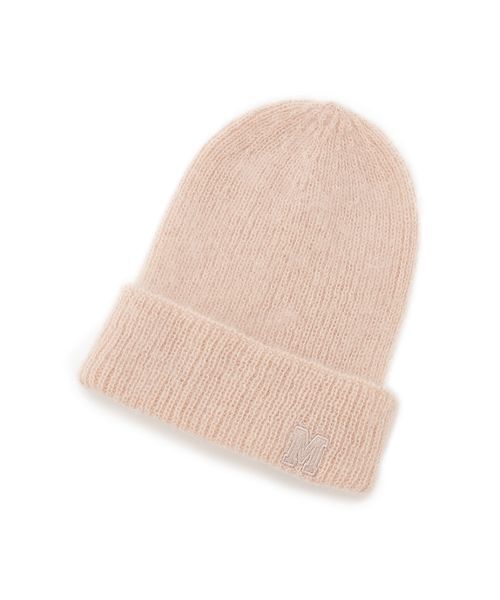 Mila Owen（ミラオーウェン）の「M刺繍ニット帽（ニットキャップ/ビーニー・レディース・レッド/ピンク/チャコールグレー/アイボリー/ライトブルー・F）」の4枚目の写真