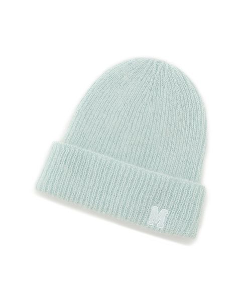 Mila Owen（ミラオーウェン）の「M刺繍ニット帽（ニットキャップ/ビーニー・レディース・レッド/ピンク/チャコールグレー/アイボリー/ライトブルー・F）」の3枚目の写真