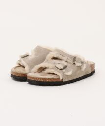 BIRKENSTOCK（ビルケンシュトック）の「ビルケンシュトック 1030710 Zurich Shearling LEVE Taupe /チューリッヒ ボアスエード トープ（サンダル・メンズ）」