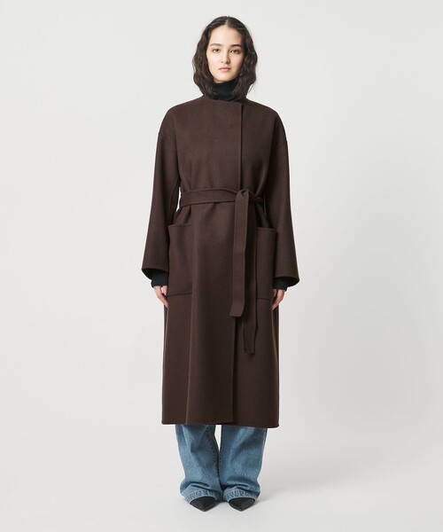 【美品】ユナイテッドアローズソブリン　ウールカシミヤロングコート Steven Alan＞ウール カシミヤ ロングコート