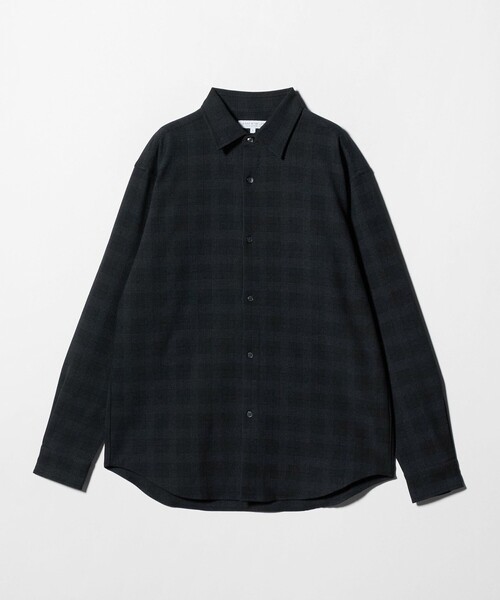 A DAY IN THE LIFE UNITED ARROWS(アデイインザライフユナイテッドアローズ)の「ウールライク グレンチェック リラックスシャツ<A DAY IN THE LIFE>(シャツ/ブラウス・メンズ・ネイビー/ダークブラウン・M/L)」の1枚目の写真