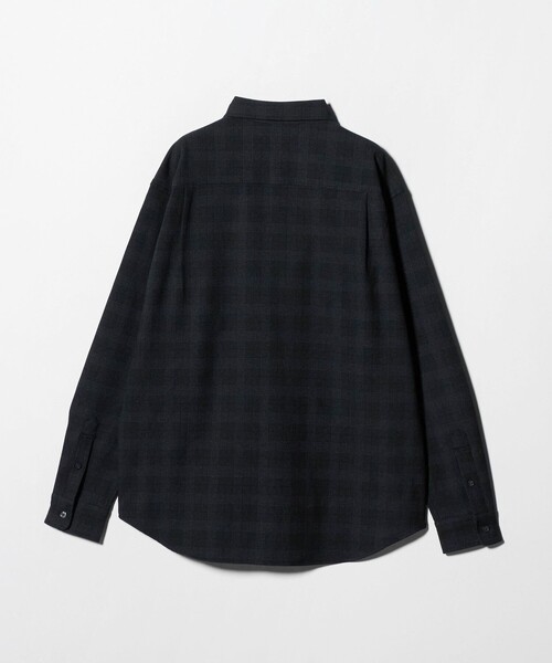 A DAY IN THE LIFE UNITED ARROWS(アデイインザライフユナイテッドアローズ)の「ウールライク グレンチェック リラックスシャツ<A DAY IN THE LIFE>(シャツ/ブラウス・メンズ・ネイビー/ダークブラウン・M/L)」の3枚目の写真