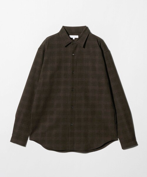 A DAY IN THE LIFE UNITED ARROWS(アデイインザライフユナイテッドアローズ)の「ウールライク グレンチェック リラックスシャツ<A DAY IN THE LIFE>(シャツ/ブラウス・メンズ・ネイビー/ダークブラウン・M/L)」の7枚目の写真