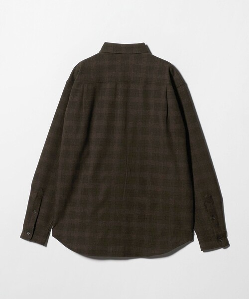 A DAY IN THE LIFE UNITED ARROWS(アデイインザライフユナイテッドアローズ)の「ウールライク グレンチェック リラックスシャツ<A DAY IN THE LIFE>(シャツ/ブラウス・メンズ・ネイビー/ダークブラウン・M/L)」の8枚目の写真