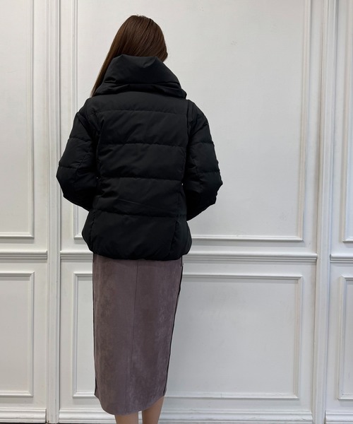 12Twelve Agenda（トゥエルブ　アジェンダ）の「ピーチスキンショートダウンコート（ダウンジャケット/コート・レディース・ブラック・M）」の5枚目の写真