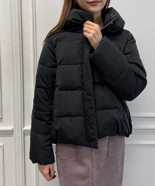 12Twelve Agenda（トゥエルブ　アジェンダ）の「ピーチスキンショートダウンコート（ダウンジャケット/コート・レディース・ブラック・M）」の3枚目の写真