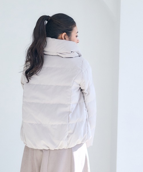 12Twelve Agenda（トゥエルブ　アジェンダ）の「ピーチスキンショートダウンコート（ダウンジャケット/コート・レディース・ブラック・M）」の7枚目の写真