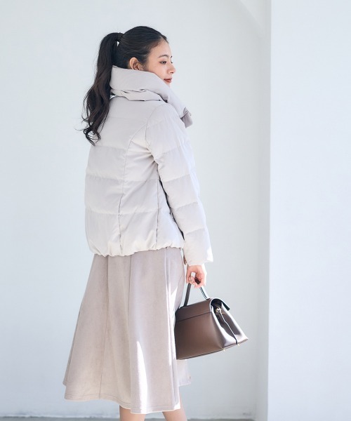 12Twelve Agenda（トゥエルブ　アジェンダ）の「ピーチスキンショートダウンコート（ダウンジャケット/コート・レディース・ブラック・M）」の12枚目の写真