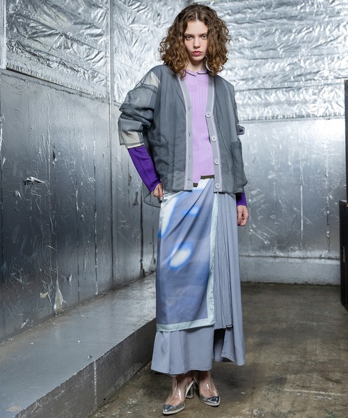 AULA AILA(アウラアイラ)の「オフセンターリブニット(ニット/セーター・レディース・ブラック/グレー/グリーン/ピンク・0)」の13枚目の写真