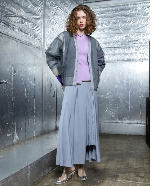 AULA AILA(アウラアイラ)の「オフセンターリブニット(ニット/セーター・レディース・ブラック/グレー/グリーン/ピンク・0)」の14枚目の写真