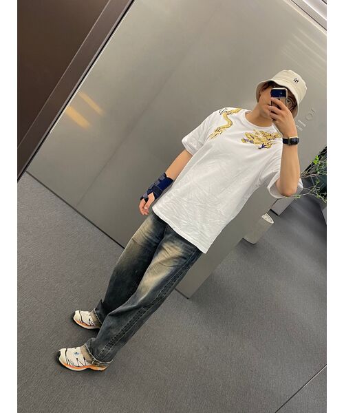 DOFFJASON（ドフジェーソン）の「[ユニセックス] ワイドフィットヴィンテージウォッシュデニムパンツ インディゴ（デニムパンツ・メンズ・その他・MEDIUM/LARGE/SMALL）」の8枚目の写真