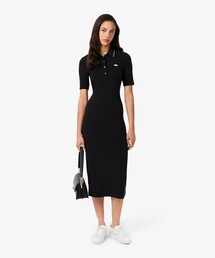 LACOSTE | ラインストーンスリムフィットポロドレス / ポロワンピース(シャツワンピース)