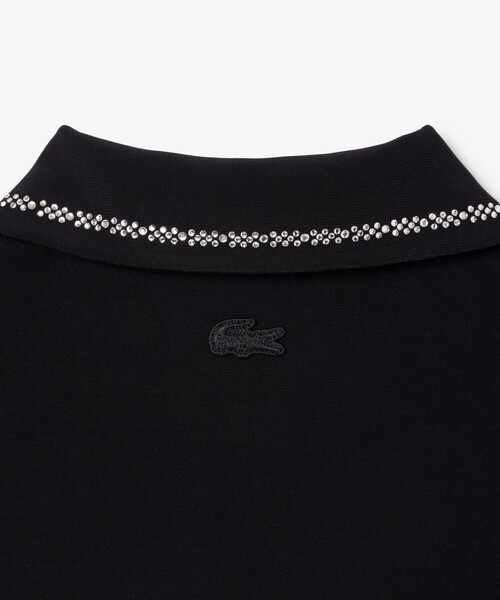 ラインストーンスリムフィットポロドレス / ポロワンピース（シャツ