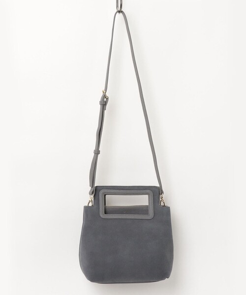 フレディエミュ（fredy emue）/【BEAURE/ビュレ】スクエアハンドルスエードバッグ セール】【BEAURE/ビュレ】スクエアハンドルスエードバッグ