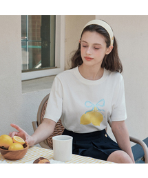 サマー レモン 半袖Tシャツ / ホワイト
