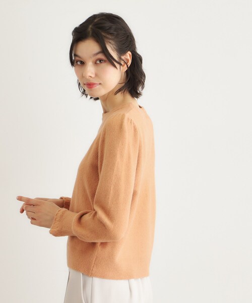 LAURA ASHLEY(ローラアシュレイ)の「【FOX混/洗える/袖口フリル】 柄編みプルオーバーニット(ニット/セーター・レディース・ライトグレー/アイボリー/ブラック/ライトオレンジ系/ライトブルー・38/40)」の18枚目の写真