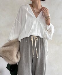 DouDou | ギャザーチュニックブラウス(シャツ/ブラウス)